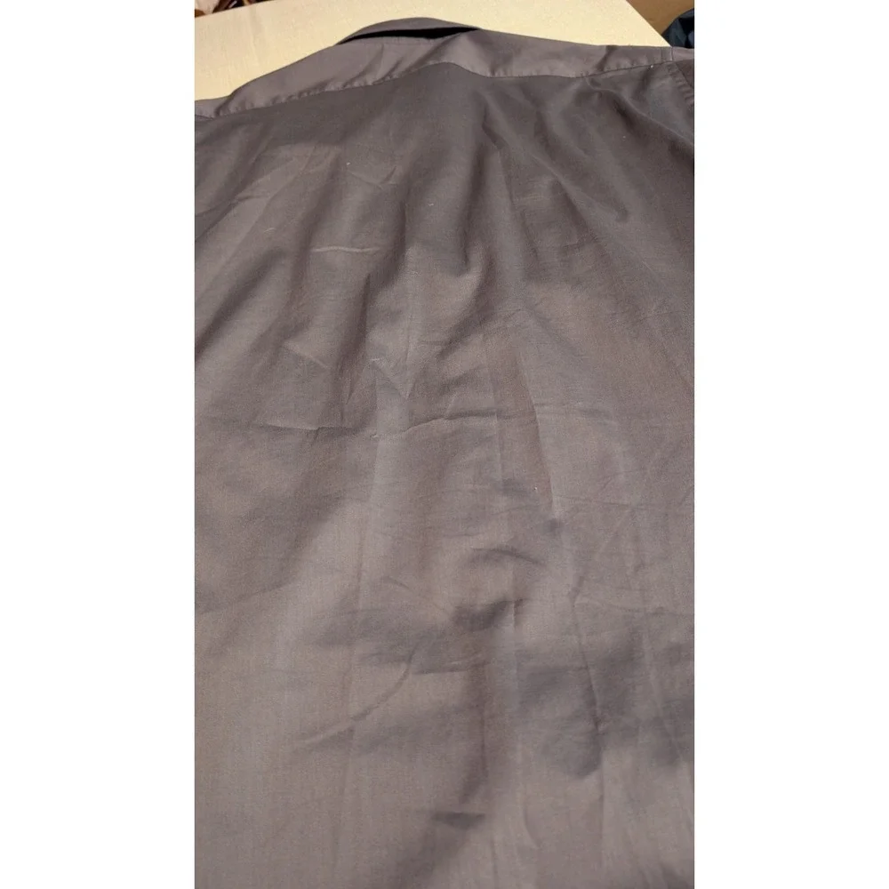Men's Geoffrey Beene Gray Button Down Dress Shirt Size 18.5 37/38